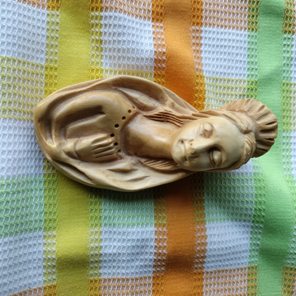 Hand-Carved Olive Wood Figurine Birgin Mary